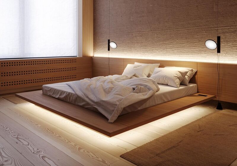 Giường không chân là khung giường gồm có các mặt phẳng